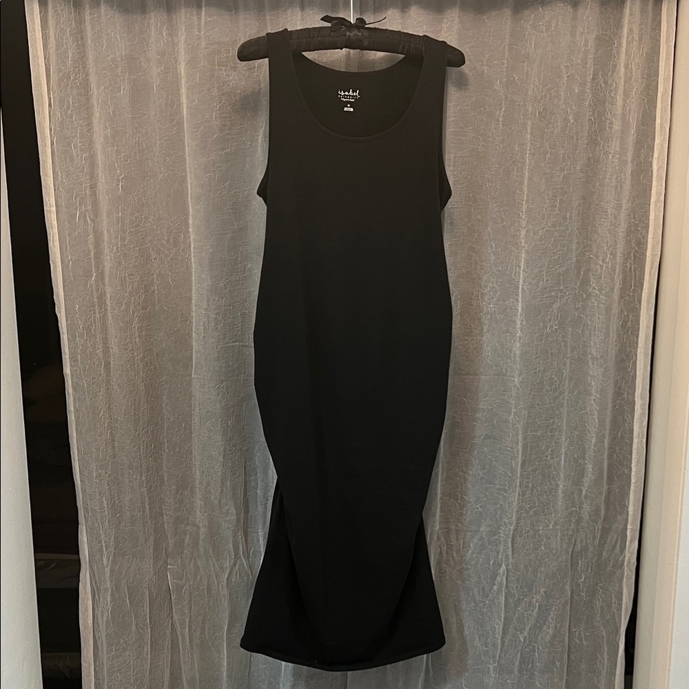 Isabel Maternity Black Midi Dress